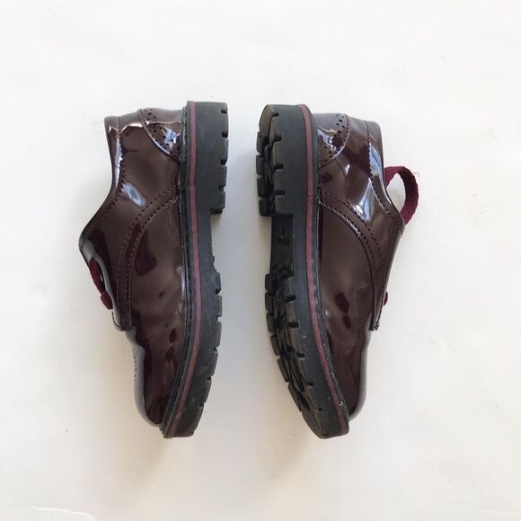 ZARA maroon brogue shoes EUC  size 23(7) - Picture 2 of 7